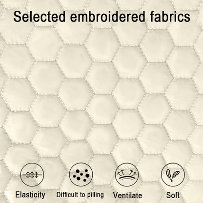 Beige Cozy Quilted Pet Carrier Backpack - Front Pack Sling for Cats & Small Dogs - Travel & Outdoor