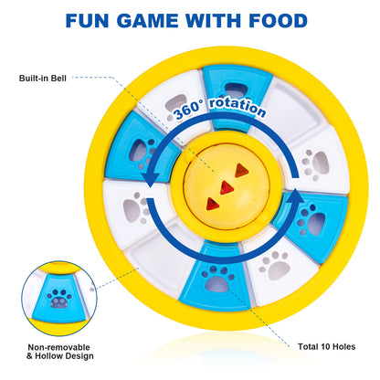 Interactive Dog Puzzle Feeder Toy - Slow Feeder for IQ Training & Mental Stimulation(purple)