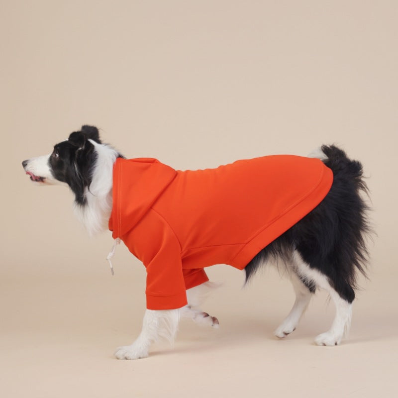 Orange Classic Dog Sweatshirt with Hood & Drawstrings - For Large Dogs (Size : 6XL)