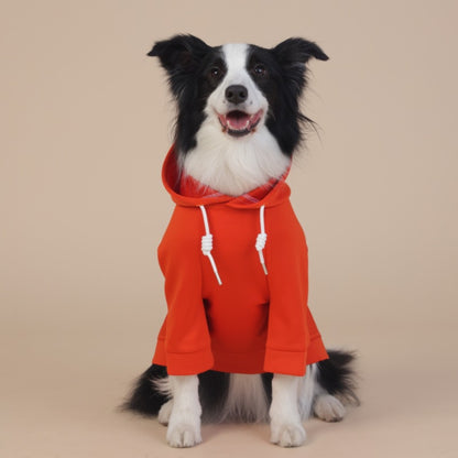 Orange Classic Dog Sweatshirt with Hood & Drawstrings - For Large Dogs (Size : 9XL)