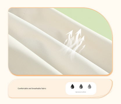 Colorblock (White Purple) Dog Raincoat - Waterproof with Hood and Reflective Strips (Size XL)