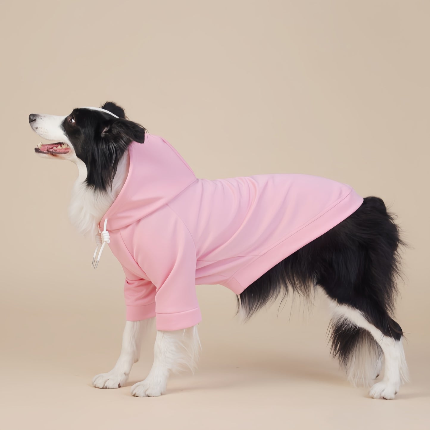 Pink Classic Dog Sweatshirt with Hood & Drawstrings - For Large Dogs (Size : 6XL)