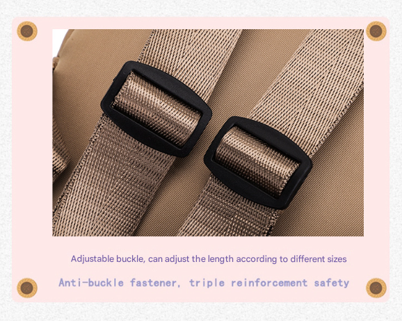 Dark Green Adorable Monster Pet Backpack Harness - Small Dog & Cat Treat Pouch with Poop Bag Dispenser