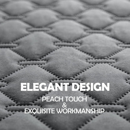 Grey 2-Sided Waterproof Pet Sofa Cover - Dog Bed Protector Blanket for Furniture, Couches & Car Seats (200x260cm, Machine Washable)