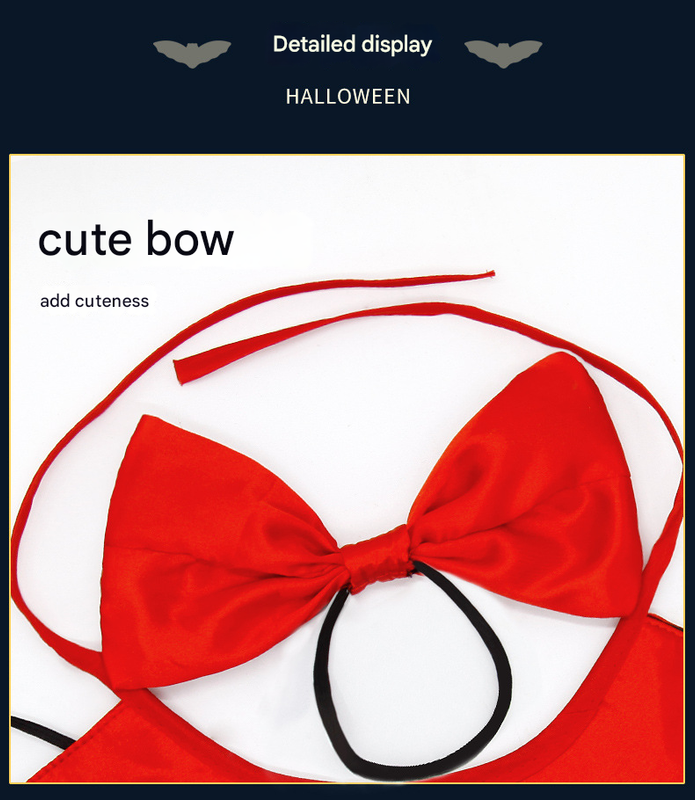 Orange Regal Vampire Pet Cape | Halloween & Christmas Costume Cloak with Bow & Pom-Poms for Dogs and Cats(Size M)