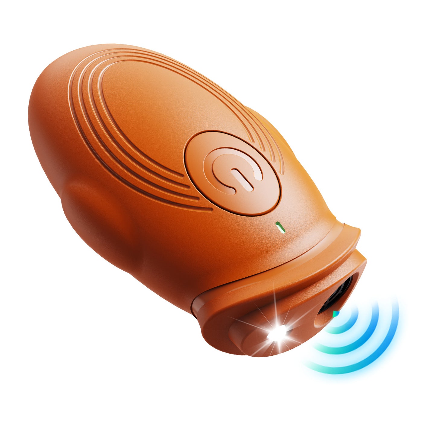 Orange 2-in-1 Ultrasonic Dog Repellent & Trainer - Portable USB Rechargeable Anti-Barking Device