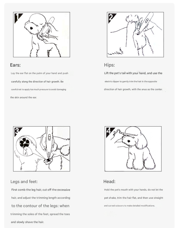 Yellow Precision Pet Paw Trimmer - Waterproof & Rechargeable Grooming Clipper for Dog & Cat Paws, Eyes, and Ears