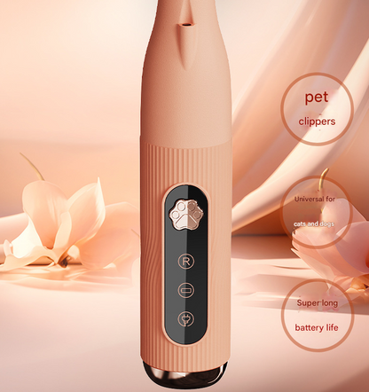 White Precision Pet Paw Trimmer - Waterproof & Rechargeable Grooming Clipper for Dog & Cat Paws, Eyes, and Ears