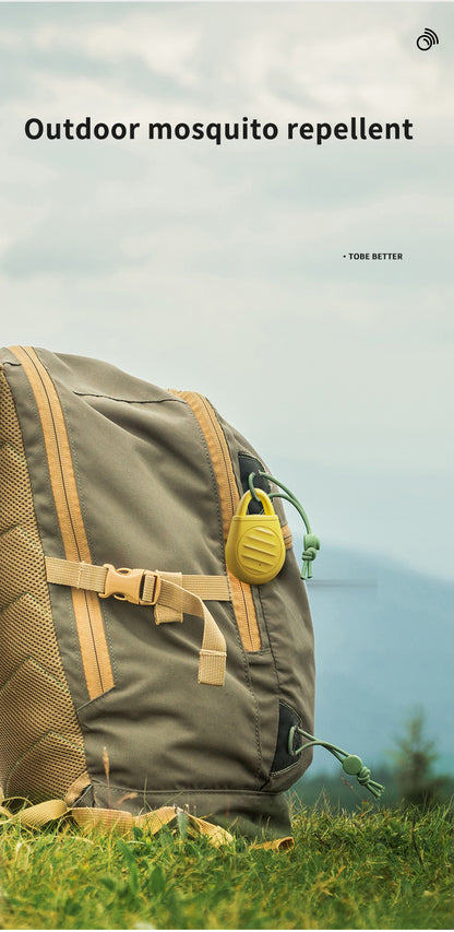 2 Pcs Yellow Portable Ultrasonic Pest Repeller - Rechargeable Mosquito & Bird Repellent Device | 3-Mode for Indoor, Outdoor & Camping